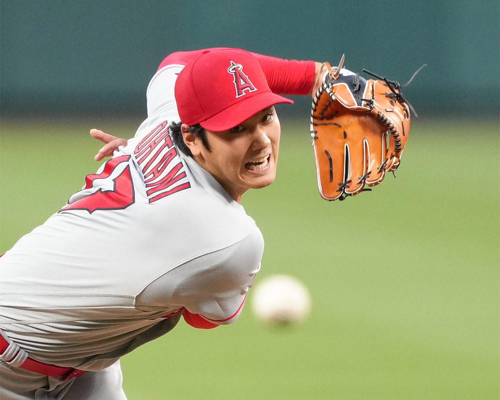 大谷翔平５回13Ｋで通算500Ｋ！５勝目ならずもヌートバーから３三振、エ軍逆転勝ち／詳細