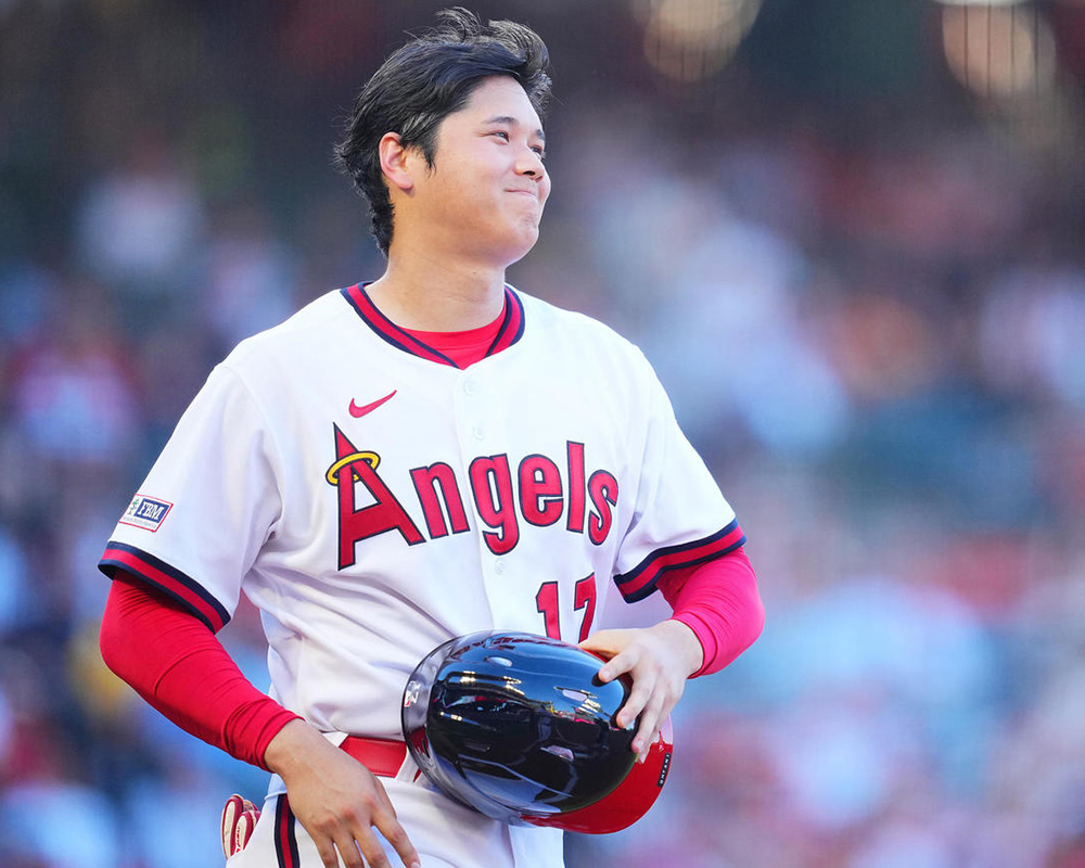 大谷翔平が８勝目　７回途中５失点降板も打線が援護　バットは３四球と振り逃げ／詳細