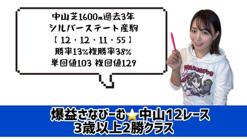 中山芝1600メートル　シルバーステート産駒データ